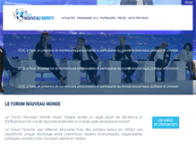 Tablet Screenshot of forum-nouveaumonde.org